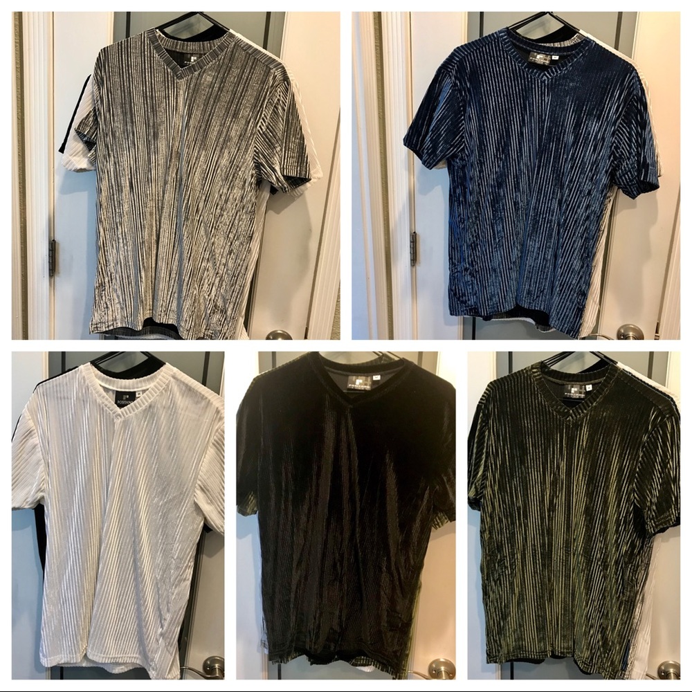 (5) Positano Italian Spandex shirts